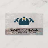 懸命ハットとハンマー | 建物建築 名刺 (正面)