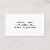 懸命ハットギアロゴ | 黒い金ゴールド背景 名刺 (裏面)