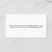 懸命ハットギア建築ロゴ | 背景（青） 名刺 (裏面)