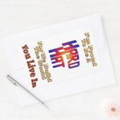 懸命ハットプライド 長方形シール (封筒)