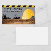 懸命ハット建築サイト | ブルーカラー 名刺 (正面/裏面)