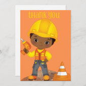 懸命ハット誕生日サンキューカード 招待状 (正面/裏面)