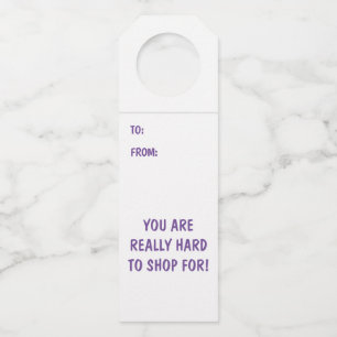 懸命ハンガーボトルの購入ラベル ボトルネックタグ