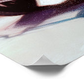 懸命パステルスケッチアンティークカーツリーズ ポスター (角)