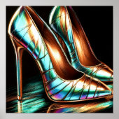 懸命パステルスケッチウィメンズイリジッドハイヒール ポスター (正面)