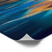 懸命パステルスケッチウェーブズオンビーチ ポスター (角)