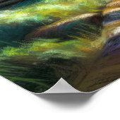 懸命パステルスケッチオブログキャビンin the Woods ポスター (角)