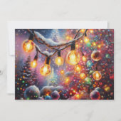 懸命パステルスケッチクリスマスモティフホリデイ シーズンカード (正面)