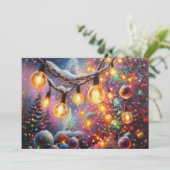 懸命パステルスケッチクリスマスモティフホリデイ シーズンカード (スタンド正面)