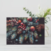 懸命パステルスケッチクリスマスモティフホリデイ シーズンカード (スタンド正面)