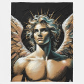 懸命パステルスケッチゴージャスエンジェル フリースブランケット (正面)