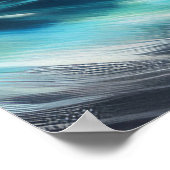 懸命パステルスケッチ波オンビーチIII ポスター (角)