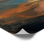 懸命パステルスケッチ波オンビーチIV ポスター (角)