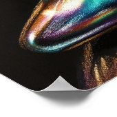 懸命パステルスケッチ虹彩色ハイヒールポンプ ポスター (角)