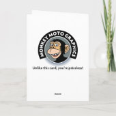 懸命パパ誕生日 カード (裏面)