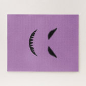 懸命パープルとブラックの悪の顔 ジグソーパズル (横)