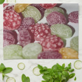 懸命フルーツ飴を瓶からこぼした – キッチン キッチンタオル (折り畳み)