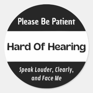 懸命ブラッククラシックステッカー ラウンドシール