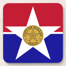 懸命プラスチックのコースターでダラス国旗を掲げる コースター