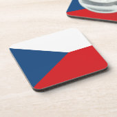 懸命プラスチックのコースターでチェコ国旗 コースター (左側)