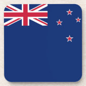 懸命プラスチックのコースターでニュージーランド国旗を掲げる コースター (正面)