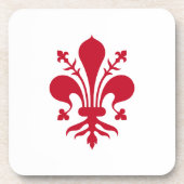 懸命プラスチックのコースターでフィレンツェ州旗，イタリア コースター (正面)