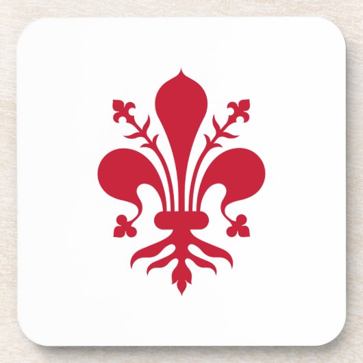 懸命プラスチックのコースターでフィレンツェ州旗,イタリア コースター (正面)