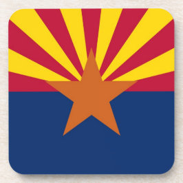 懸命プラスチックのコースターで、米国アリゾナ州旗 コースター
