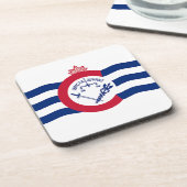 懸命プラスチックのコースターで、米国シンシナティ州旗 コースター (左側)