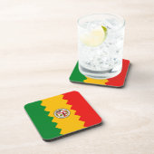 懸命プラスチックのコースターで、米国ロサンゼルス州旗 コースター (右側)