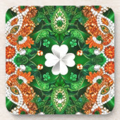 懸命プラスチックのコースターとアイリッシュカラー コースター (正面)