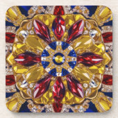 懸命プラスチックのコースターとコロンビアの色 コースター (正面)