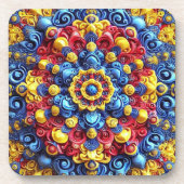 懸命プラスチックのコースターとルーマニアの色 コースター (正面)