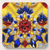 懸命プラスチックのコースターとルーマニアの色 コースター (正面)