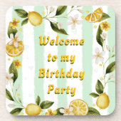 懸命プラスチックのコースター夏の誕生日パーティー コースター (正面)