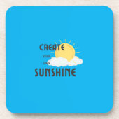 懸命プラスチックのコースター自分の太陽の光を作る コースター (正面)