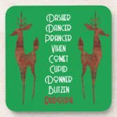 懸命プラスチックのコースター – Santa's Reindeer – ルドルフ コースター (正面)