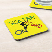 懸命プラスチックのコースター – Skater On Board コースター (左側)