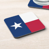 懸命プラスチックのテキサス州国旗コースター コースター (左側)
