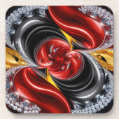 懸命プラスチックコースターとドイツカラー コースター (正面)