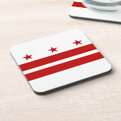 懸命プラスチックコースターとワシントンDCの国旗 コースター (左側)