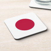 懸命プラスチックコースター(日本国旗を持つ) コースター (左側)