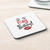 懸命プラスチックコースター – 私の誕生日 コースター (左側)