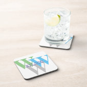 懸命プラスチックコースターINTIAL名モノグラムミニマル コースター (右側)