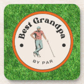 懸命プラスチック最高のコースター- Grandpa by Par コースター (正面)