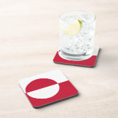 懸命プラスティックコースターとグリーンランド国旗 コースター (右側)