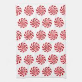 懸命ペパーミントキャンディデザインキッチンタオル キッチンタオル (縦)