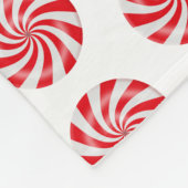 懸命ペパーミントキャンディデザインフリースブランケット フリースブランケット (角)