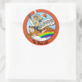 懸命ライフステッカー ラウンドシール (バッグ)