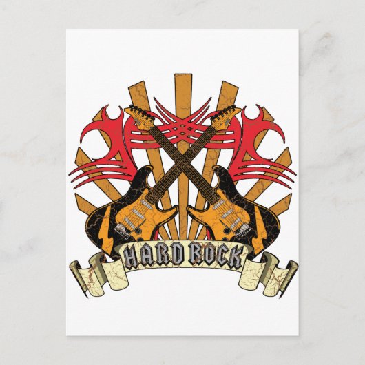 懸命ロックギター ポストカード (正面)